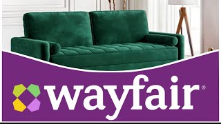 Wayfair Sofa Review wayfair Sofa couchsurfer Green sofa unboxing [upl. by Graaf]