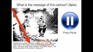 WW2 Nazi Soviet Pact  Cartoon Analysis Rendezvous [upl. by Tsew505]