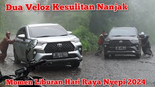 Momen Liburan Hari Raya Nyepi 2024  Dua Veloz Kesulitan Nanjak  krakalanofficial [upl. by Anwahsit]