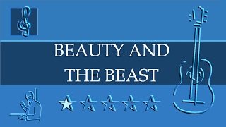 Acoustic Guitar TAB  Beauty And The Beast  Disney Sheet Music [upl. by Rolyks781]