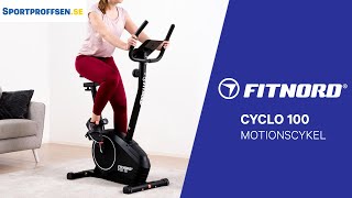 FitNord Cyclo 100 Motionscykel – en nätt lätt och användarvänlig träningscykel för hemmaträning [upl. by Nananne]