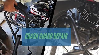 Crash Guard Repair  CB150 F Crash Guard  Vlog 1 [upl. by Tshombe942]