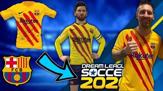 Fc Barcelona Brand New 4th Kits  Nike Senyera Kit  for Dream League Soccer 201920 [upl. by Imojean600]