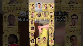 Cards with multiple nationalities on eafc25 with HaalandDybala and Cole Palmer [upl. by Sinned]