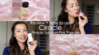 Review  how to use Ciracle Pimple Solution Pink Powder [upl. by Erline]