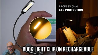 Book Light Clip On Rechargeable [upl. by Sells]