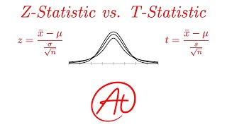 ZStatistics vs TStatistics EXPLAINED in 4 Minutes [upl. by Hamlen558]