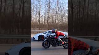 Ninja H2R Vs Lamborghini Drag Race😈shortstrendingninjaninja2rh2rraceManojDeylamborghinitop [upl. by Pradeep]