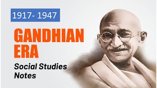 Indian History Gandhian era 1917 1947 [upl. by Suoivatra]