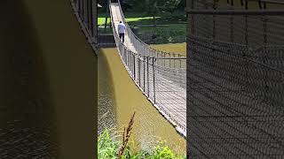 Tim made it across Croswell Michigabs swinging bridge Built 1905 139 long [upl. by Wasserman917]