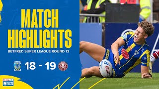 Highlights R13  Warrington Wolves v Wigan Warriors [upl. by Dowzall]