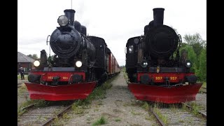 Vildmarkståget Ånglok Inlandsbanan 25 aug 2021 Steam engine pulled train [upl. by Berlauda]