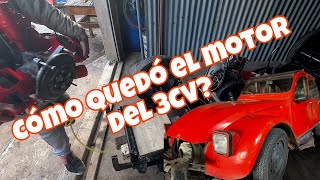 ¡Poniendo Motor del 3CV América colocamos los fuelles nuevos ¿Como quedó ¡Aplica a Citroën 2CV [upl. by Hollingsworth]