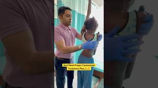 Most severe case of scoliosis chiropractic treatment by DrRavi scoliosis chiropractor trending [upl. by Noman]