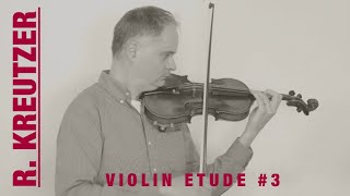 R Kreutzer Violin Etude no 3 from 42 Studies or Caprices by Violinexplorer [upl. by Haywood118]