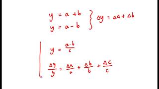 IB Physics Uncertainty Propagation Rules [upl. by Atwood35]