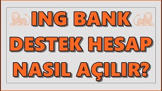 ING Destek Hesap Açma  Esnek Hesap  Ek Hesap KMH Açma İşlemi  En Kolay Ek Hesap Veren Bankalar [upl. by Eceinart]