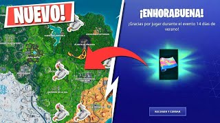 DÍA 6 quotBUSCA FLOTADORES DE UNICORNIO EN POZAS PARA NADARquot  14 DÍAS DE VERANO FORTNITE [upl. by Manvell]