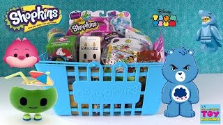 Shopkins Big Blue Basket of Blind Bags 4  Moofia Disney Unicornos Opening  PSToyReviews [upl. by Gauldin]