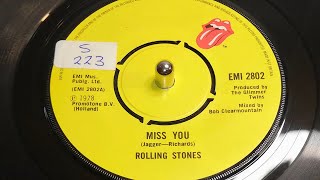 The Rolling Stones  Miss You 1978 7quot Single [upl. by Marko]