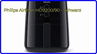 BEWERTUNG 2024 Philips Airfryer HD920090  Schwarz WESENTLICHE Einzelheiten [upl. by Eidnas]