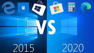 A Look Back at Windows 10 From 2015 1507 vs 2004 [upl. by Euqinot137]