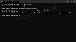 Fix Failed to Boot into Userspace Fastboot One or more components might be unbootable [upl. by Sherrie878]