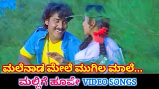 Malenada Mele  Mallige Hoove  HD Video  Shashi Kumar  Priyanka  Ramesh  Swarnalatha [upl. by Mcnalley]