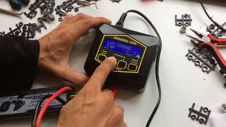 Accucell S60  How to Charge a LiPo 2s 4000mah [upl. by Aiduan]