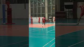 Al Shamal vs Bahrain  गेम शुरू होने से पहले प्रैक्टिस  valleyball shortsvideo viralvideos [upl. by Enitsrik]