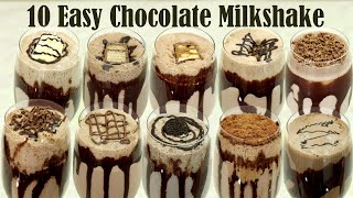 10 Easy Chocolate Milkshake Recipe – How to Make Chocolate Summer Drinks [upl. by Neema709]