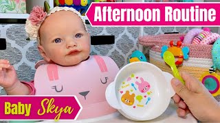 Afternoon Routine With Baby Skya Feeding Changing amp Nap [upl. by Reagen]