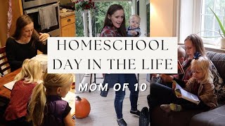 Homeschool Day in the Life  Mom of 10 [upl. by Auof]