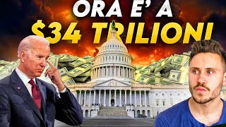 Incredibile Debito USA ora a 34 Trilioni  Insostenibile [upl. by Enaled659]