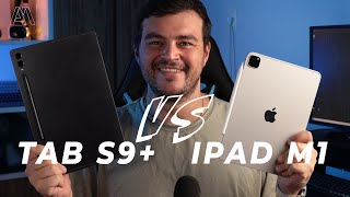 GALAXY TAB S9 vs IPAD PRO M1  MINHA EXPERIÊNCIA DE USO [upl. by Aramat]