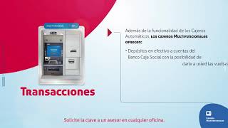 Cajeros Multifuncionales del Banco Caja Social [upl. by Etnoval]