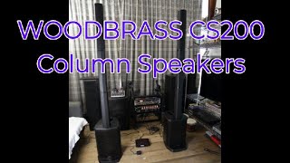 WOODBRASS CS200 Column SpeakersUnboxing Review and Sound Testaboutlifeandmusic0918 [upl. by Wilmette]