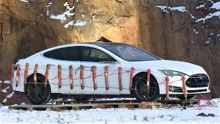 Exploding Broken Down Tesla Model S [upl. by Ahsaek]