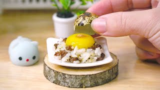 ASMR Mini Cooking Italian Egg Rice I ASMR Mini Cooking  Tiny Foods [upl. by Hogle]