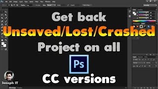 Adobe Photoshop CC  Enable Autosave and get crashed or unsaved File back [upl. by Etnahc]