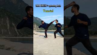 360 KICK  Spinning kick 🔥tutorial ✅ tutorial kick martialarts taekwondo karate short viral [upl. by Nahtad]