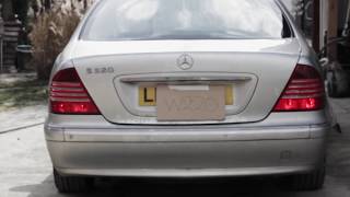 MercedesBenz S320 CDI W220 Exhaust Sound  IdleampRevs［ｐｕｒｅｓｏｕｎｄ］ [upl. by Bernardine257]