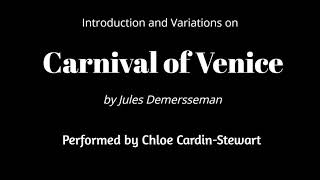 Carnival of Venice  Jules Demersseman Saxophone [upl. by Narhem]