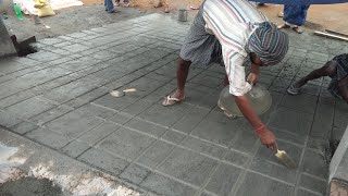 Amazing Workers Idea For Front Car Sliding Ramp Latest Plastering Design Work Using Sand And Cement [upl. by Halet593]