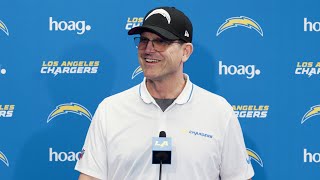 Jim Harbaugh On Phase 1 amp FA Additions  LA Chargers [upl. by Jasmine503]