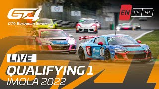 LIVE  Qualifying 1  Imola  GT4 European Series 2022 English [upl. by Bobseine]