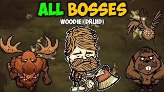 Defeating EVERY Boss as Woodie Druid Lumberjack [upl. by Kemeny731]