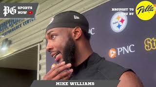 SteelersCommanders Mike Williams excited to join Russell Wilson after sleeping through trade call [upl. by Harias925]