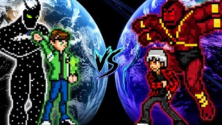 Ben 10 S3 V4 all form New VS Albedo V2 all form in Mugen [upl. by Ixel]