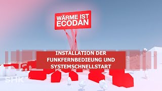 Ecodan Wärmepumpe Installation der Funkfernbedienung  SHKTV Montage [upl. by Nylek]